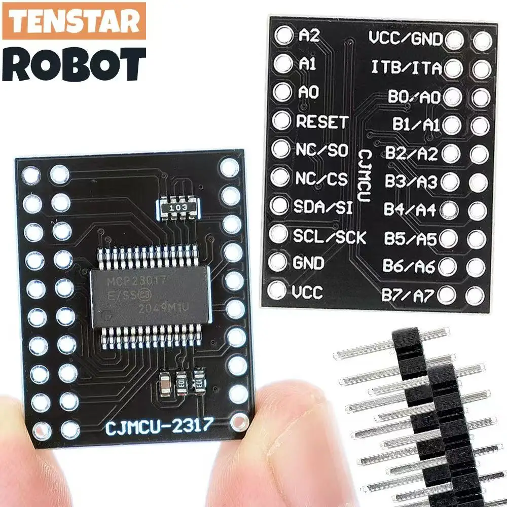 รูปสินค้า โมดูลขยาย I/O 16 บิต I2C/SPI สำหรับโปรเจกต์ควบคุม