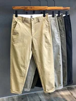 Loose Cotton Workwear Casual Pants Men's Spring Autumn Straight Leg Wear Resistant Dirt Easy to Wear Youth Active Sle