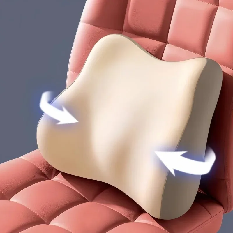 Office Chair Backrest Spinal Correction Pillow Memory Foam Car Lumbar Support Pillow Ergonomic Lumbar Support Cushion