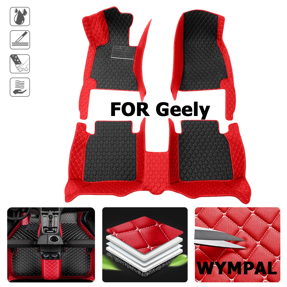 

Автомобильные коврики для Geely Coolray pro, геометрия C, Atlas Tugella Coolray Emgrand GS GX2 GC7 Emgrand Tugella L, автомобильные аксессуары