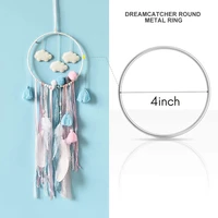 40 Pack 4 Inch Silver Dream Catcher Metal Rings Floral Hoops Wreath Macrame Creations Ring For Crafts DIY 2