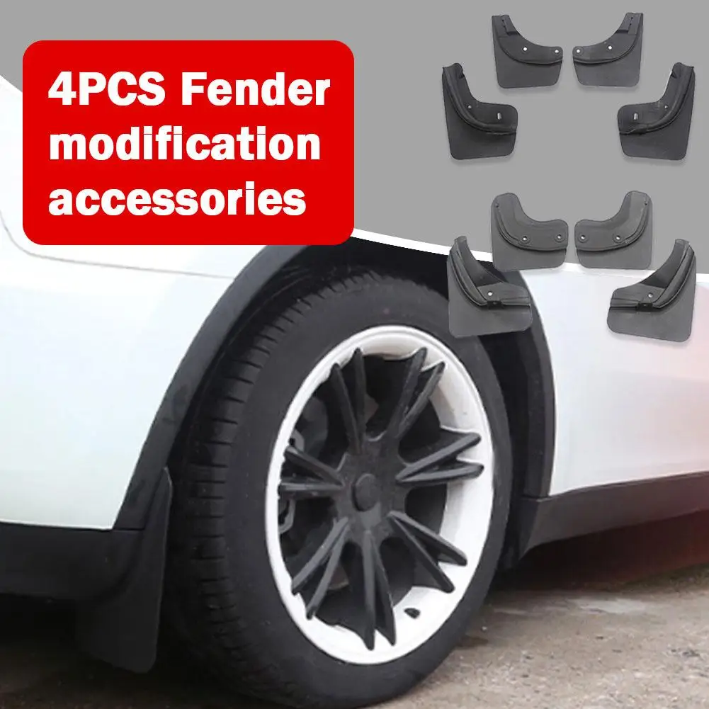 

Fender Modification Accessories Front Rear Mudflaps Mud Flaps Original Model Replacement Splash Protector For Tesla Model 3 Y5A6