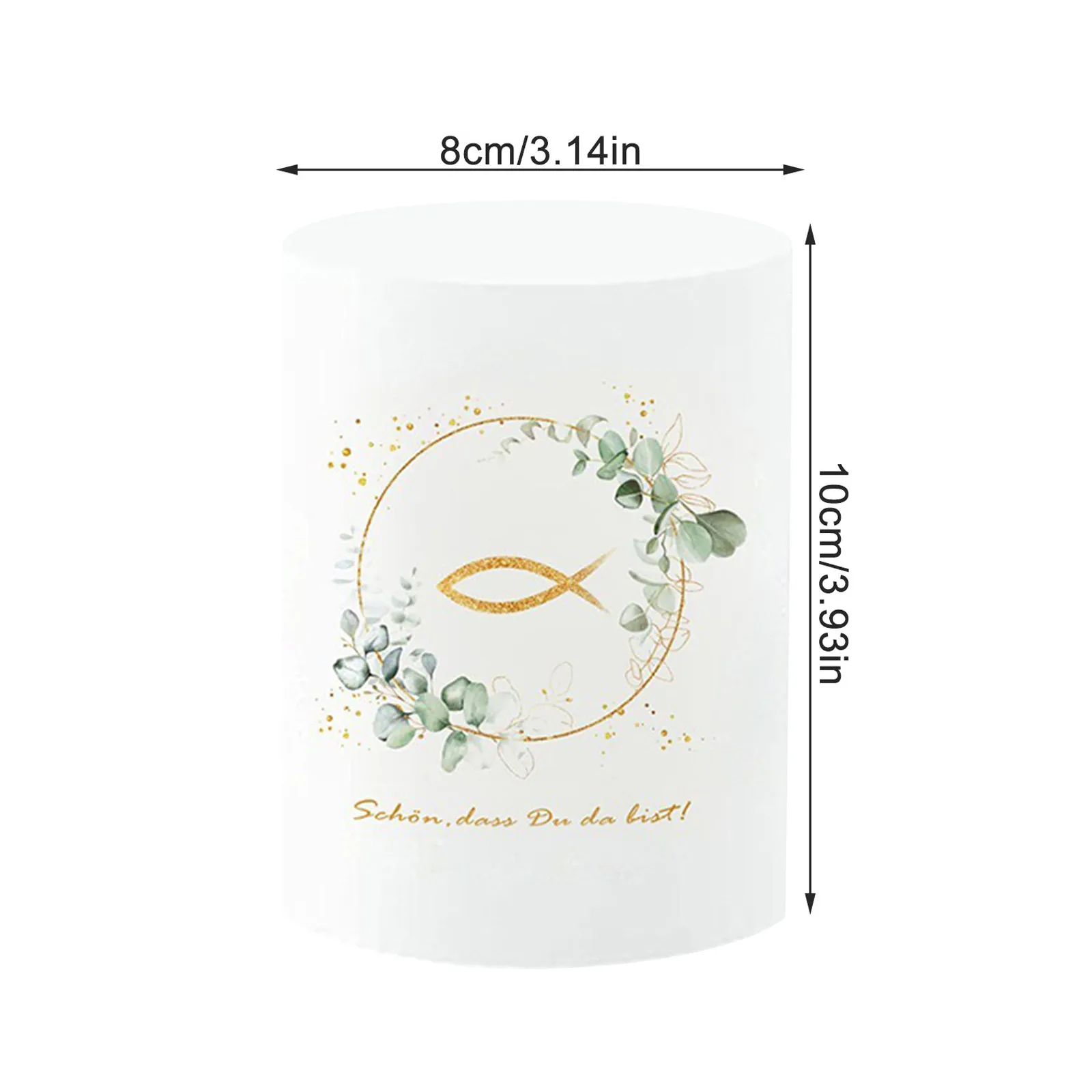 10 Candle Lampshades Table Decoration Communion Decoration Suitable For Communion Ceremonys Baptism wax candle plastic cup cover