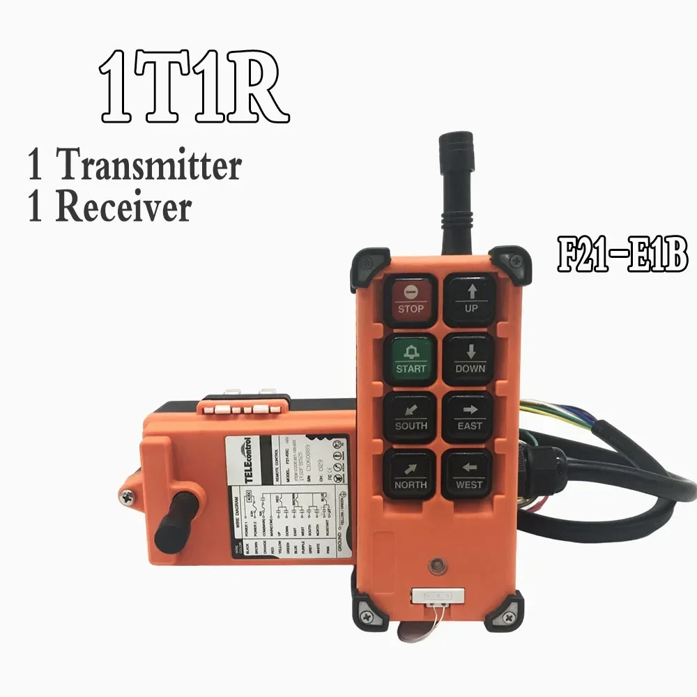 Telecomando Industriale Per Gru - 1 Trasmettitore + 1 Ricevitore, Frequenza VHF 310-331MHz, Alimentazione 12-24V - Foto 14