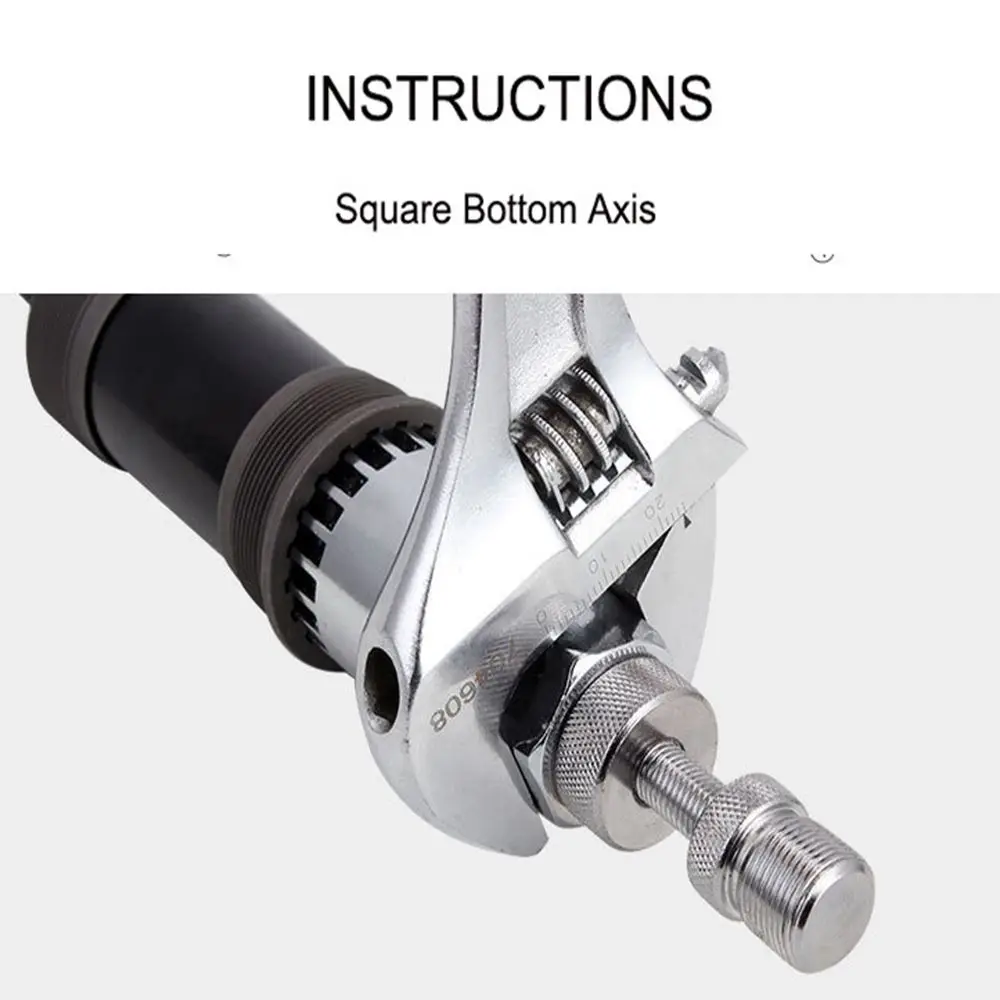 Bicycle Bottom Bracket Tool Bicycle Bottom Bracket Remover 20 Teeth Square Hole Spline Repair Wrench Mountain Road Bike Spanner Wheel Puller Removal Tools