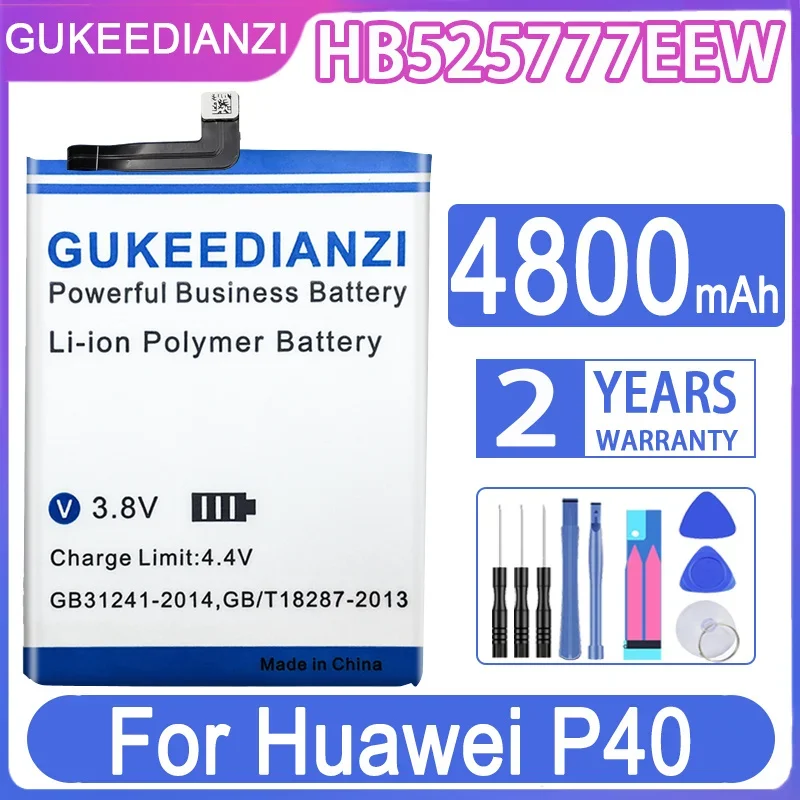 

GUKEEDIANZI Replacement Battery HB536378EEW HB525777EEW 5600mAh 4800mAh for Huawei P40 Pro P40Pro ELS-NX9 ELS-N04