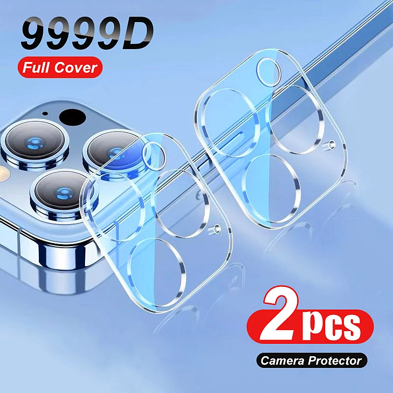 2Pcs Full Cover Obiettivo Della Fotocamera Protettivo Per For Iphone 14 13 12 11 Pro Max Mini Screen Protector Per For Iphone 14 Pro Max Vetro Tempera