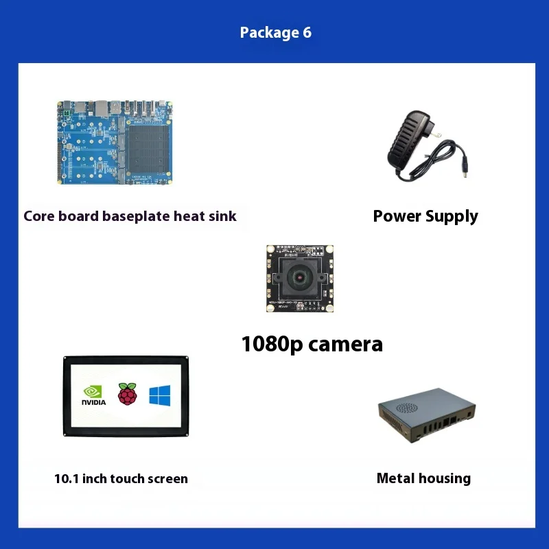 thumbnail image 1 of FriendlyELEC CM3588 Core Board Kit 2.5G Rockchip RK3588 CPU Development Board 4xPCIe3.0 4K/8K CM3588 NAS SDK Kit 4 NVMe HDMI IN, 1 of 5