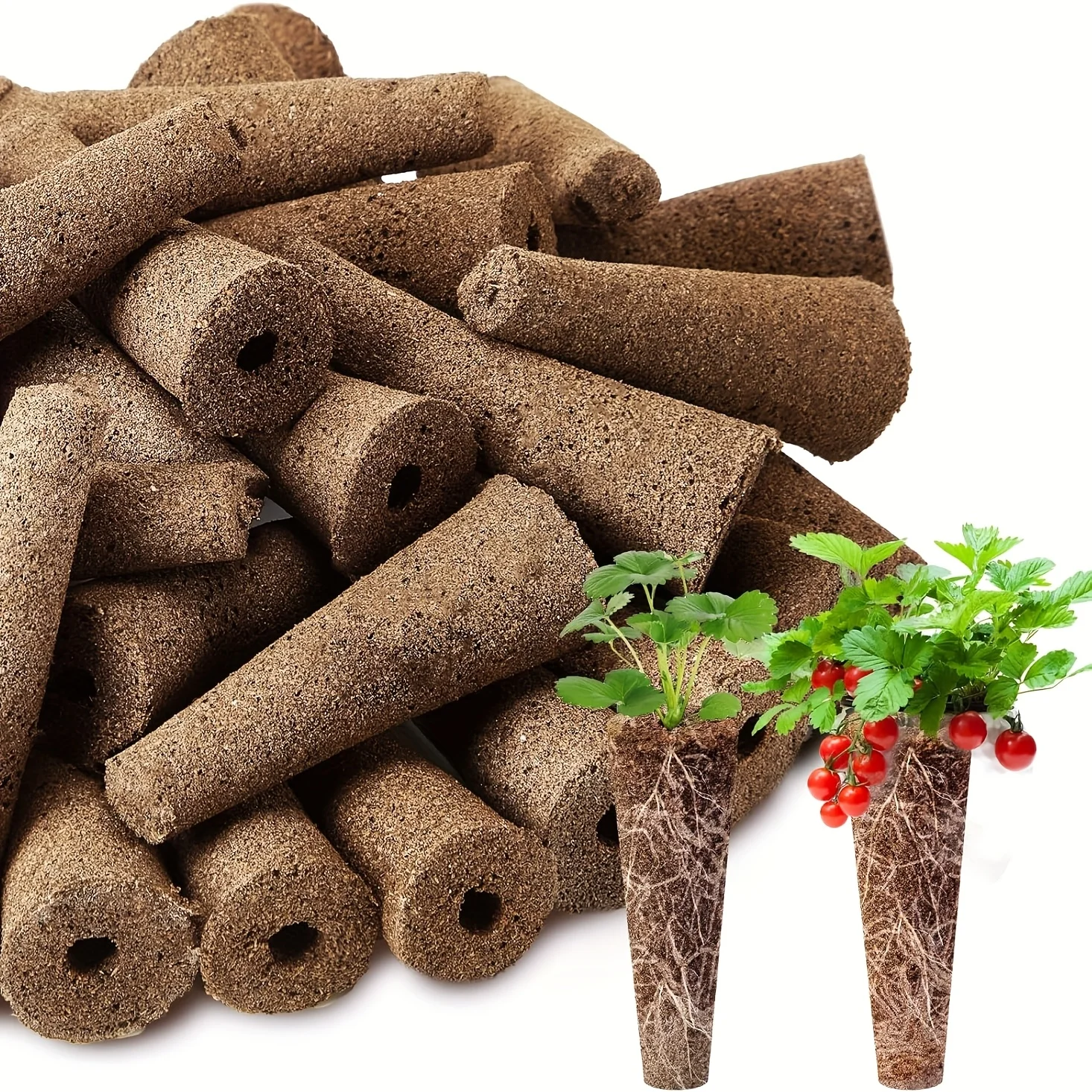 Hydroponic Pods Kit: 50 Grow Sponges with Labels