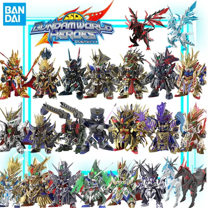 

Bandai Gundam Model Kit Anime Figure World Heroes, SDW HEROES Gundam Collection Gunpla Action Figure Toy Xmas Gift for Children