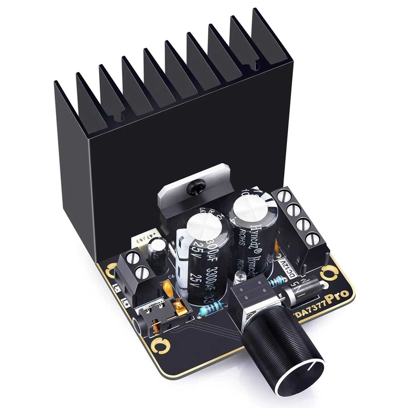 ABUOPower 증폭기 보드, 30W + 30W 듀얼 채널 2.0 오디오 증폭기 키트 클래스 AB DC 12V 디지털 스테레오 앰프 모듈 TDA7377