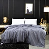 Natural Mulberry Silk Duvet Cover Solid Color Quilt Cover Single Double King Size Comforter Cover 1