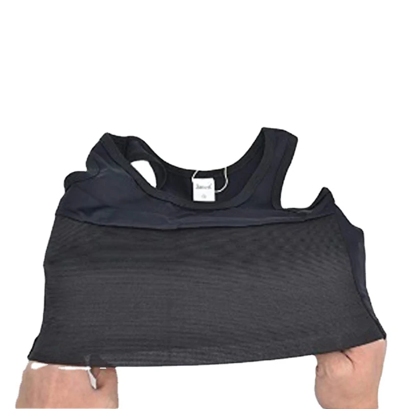 Chest Binder HaleyChan Women's Chest Binder Tomboy Trans Lesbian Pullover Half Length Corset Top Short Tank Top