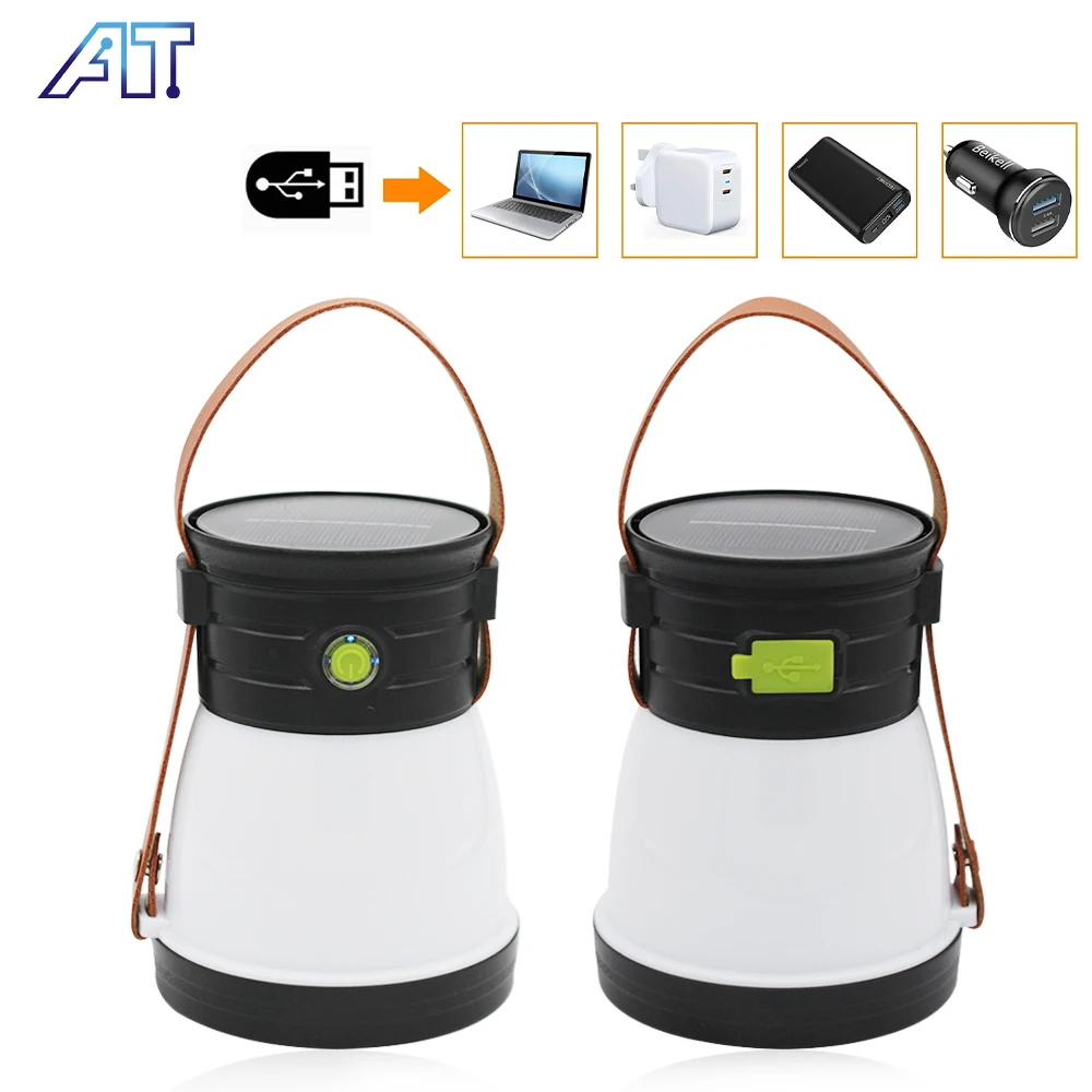 

Solar Searchlight Outdoor Multifunctional Tent Light Portable Solar USB Rechargeable Flashlight Tactical Emergency Camping Light