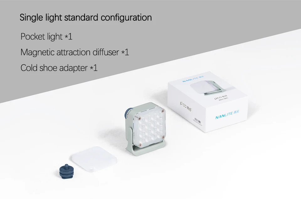 pico Full-color Magnetic LED Mini Pocket Light Portable RGBW Photography Fill Li