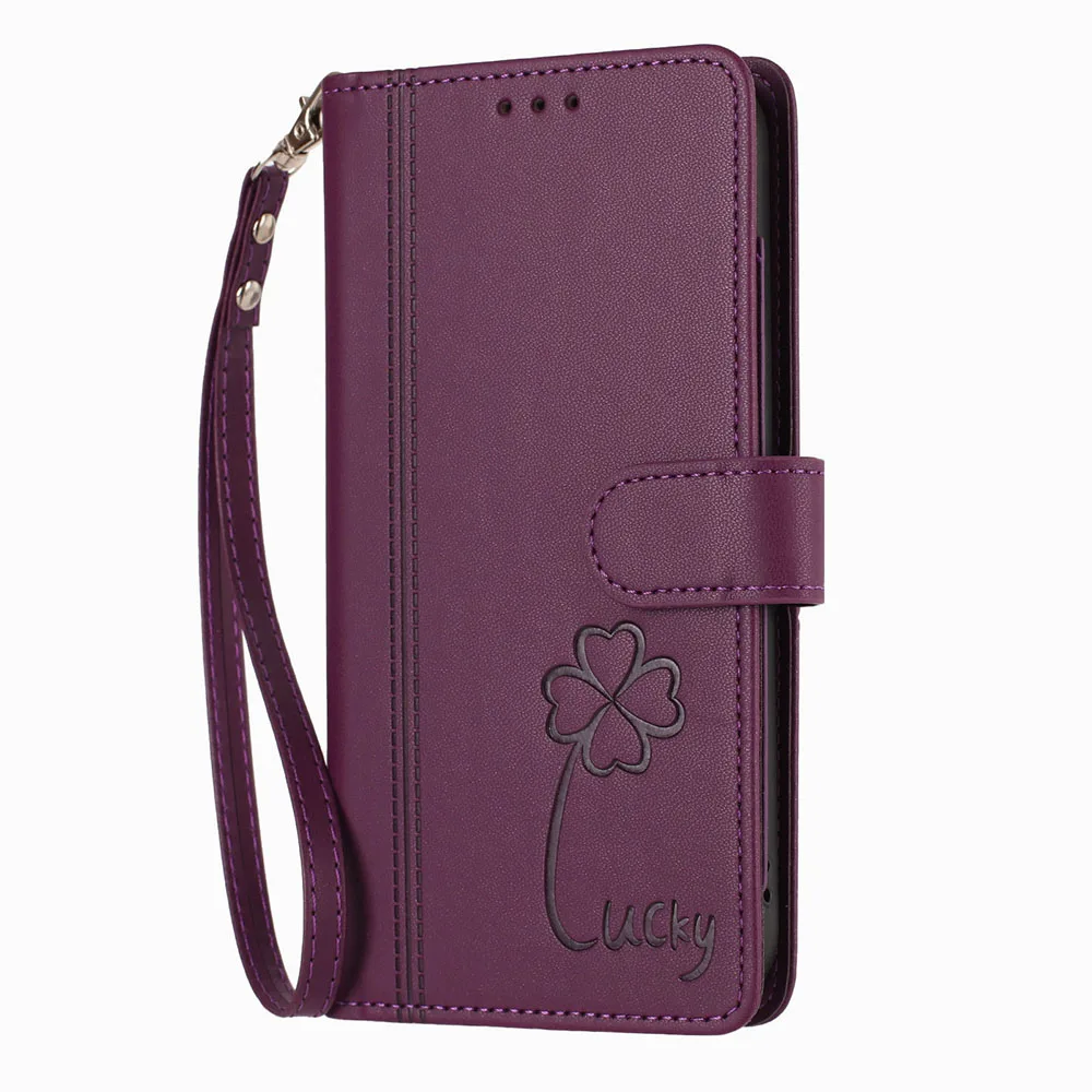 Elegant Leather Flip Wallet Card Holder - Premium Protection Back Cover