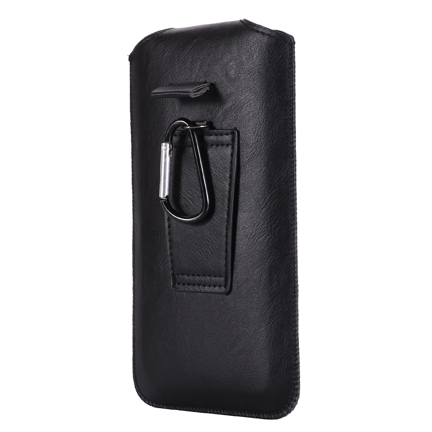 Elegant Pull Tab Leather Belt Case Pouch