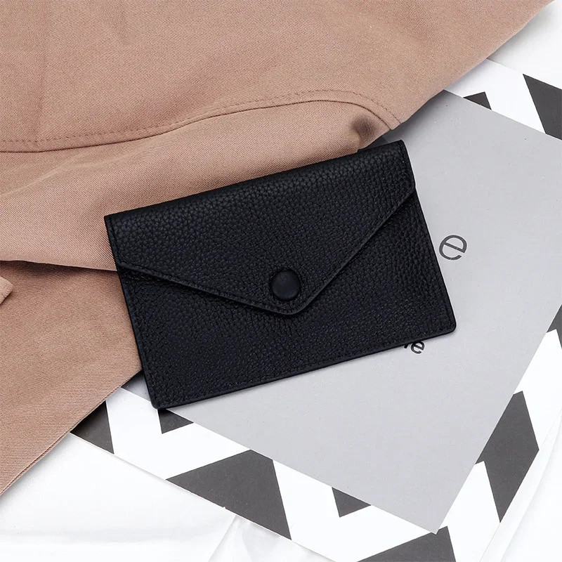 Women's Small Wallet Genuine Leather Fashion Card Holders Lady Hasp Luxury Designer Money Bag Famous Brand Short Cowhide Purse