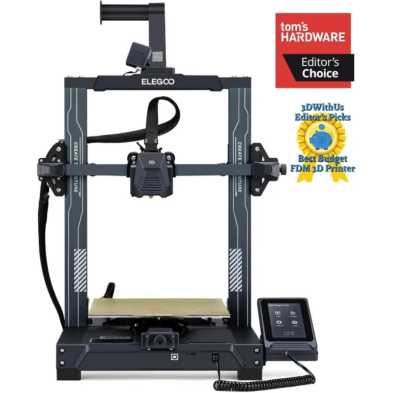 Neptune 3 Pro FDM 3D Printer with Auto Bed Leveling, Dual-Gear Direct Extruder, Dual Lead Screw Drive, Removable Capacitive 2