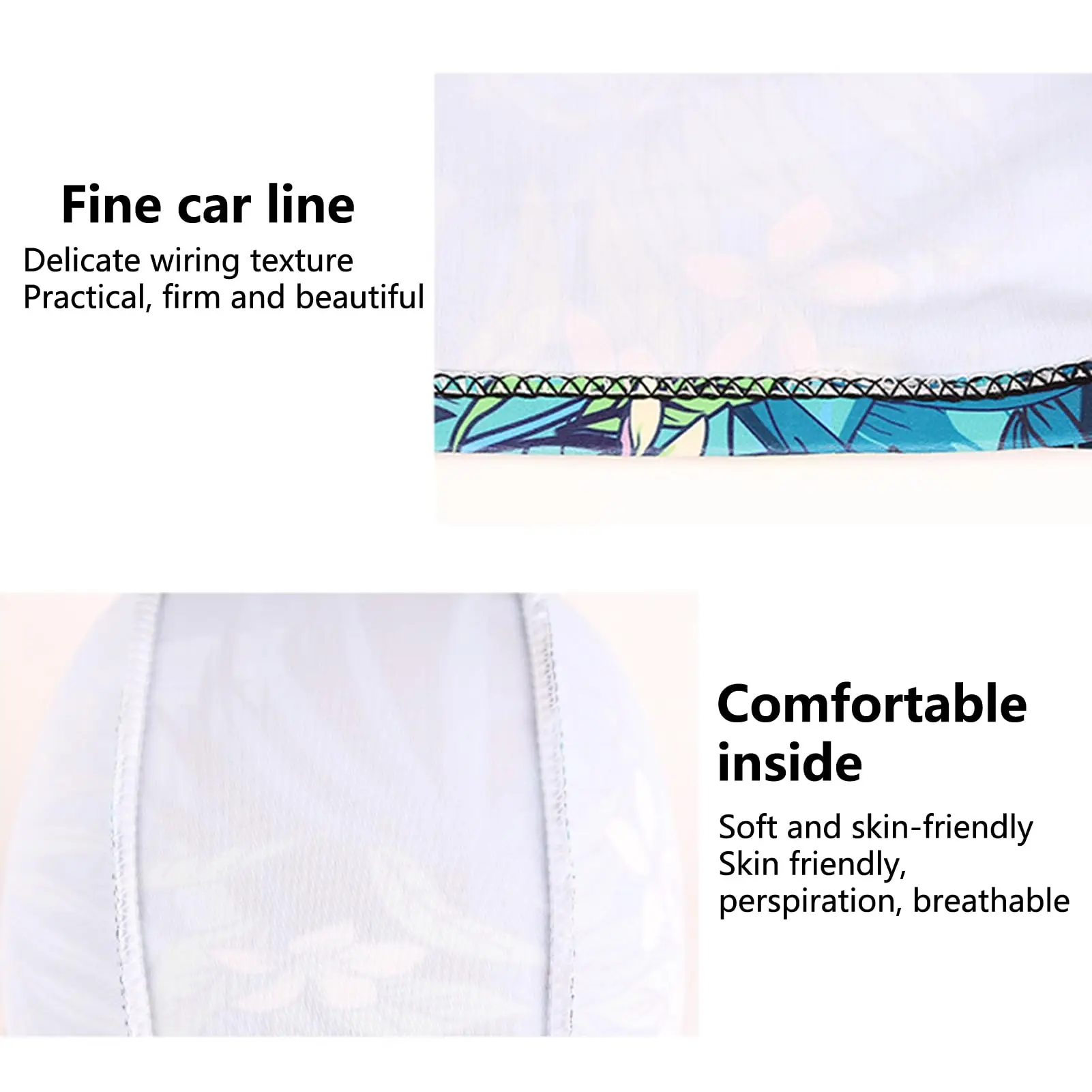 Swimming Cap Waterproof Leaf Print Ear Protection Non-Slip Design Adults Pool Beach Summer Fun