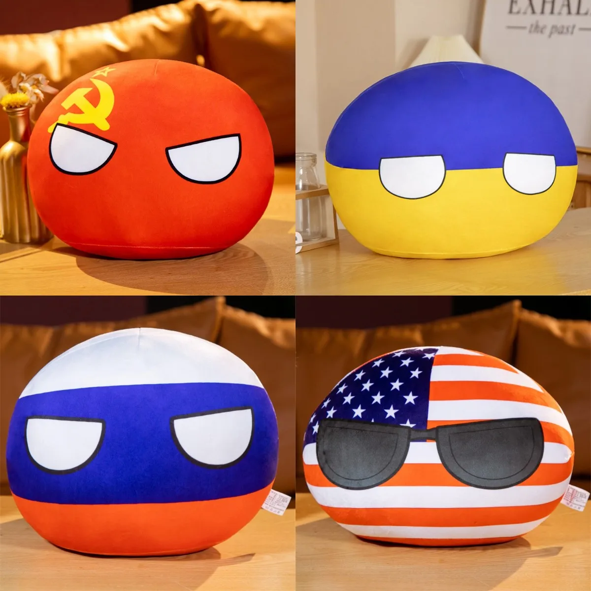 Рисунок 4 - 10 см Kawaii Country плюшевая игрушка мяч Polandball