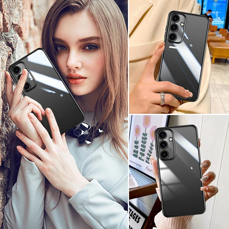 Plating Silicone TPU Case For Samsung Galaxy A0S A1 A2 A3 A5 A05 A15 A25 A35 A55 A12 A22 A32 A52 A72 A82 M1 M53_voghion.com