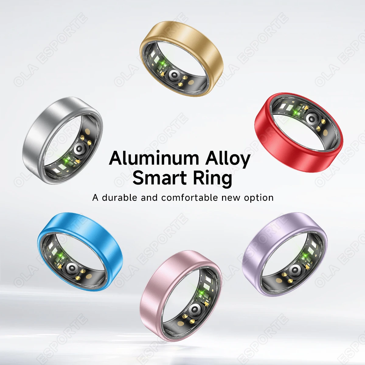 2026 New Smart Ring with Charging Case Fitness Sports Health Monitoring Sleep Long Battery Life Fashion Smart Ring For Men Women - 2