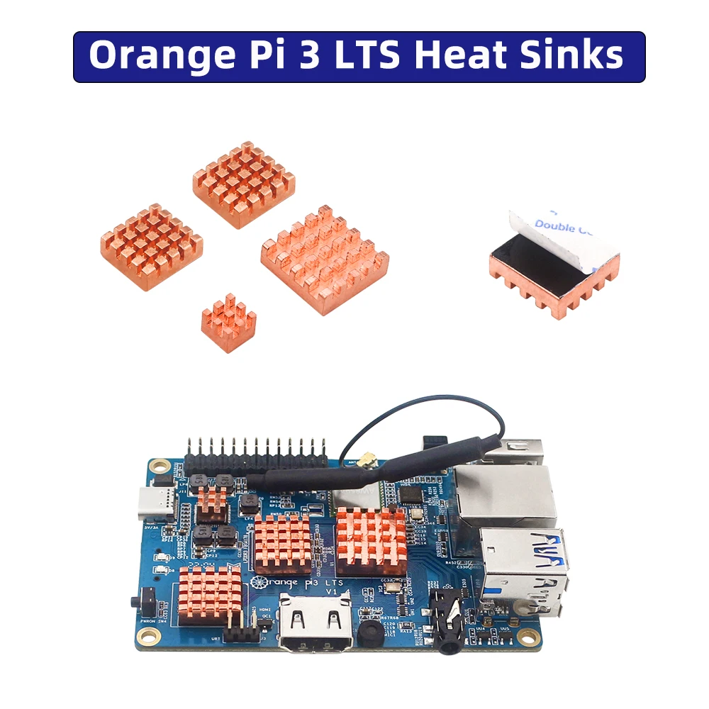 Ventilador Dissipador Laranja Pi-power Cabo Compatível com Hdmi Cartão tf Opi 3lts h6 64bit 8gb Emmc 2g Ram Wifi bt 5.0 Estojo Opcional - Imagem 2
