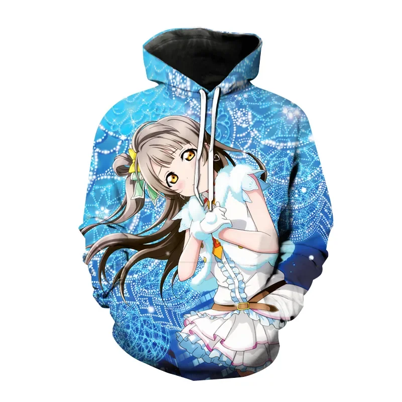 

New Fashion Anime Love Live 3D Printed Hoodies Kawaii Sexy Girl Cool Sweatshirt Men Women Pullover Harajuku Oversized Hoodie