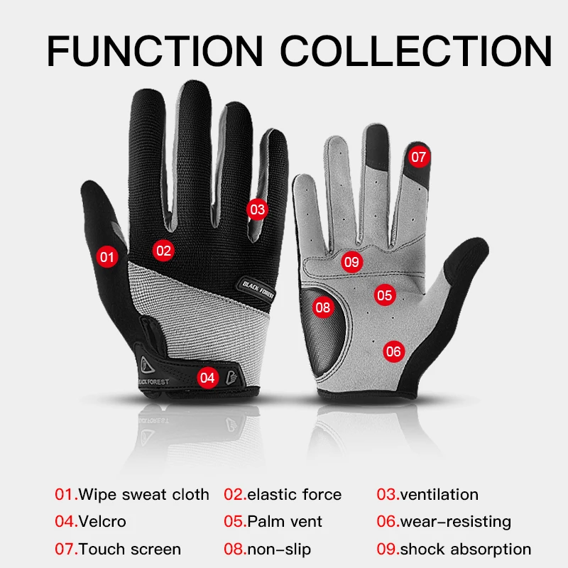 Kyncilor Professional Outdoor Daily Cycling Running Fitness Sports AntiSlip Wear-Resistant Sweat Absorbing And Breathable Gloves 4