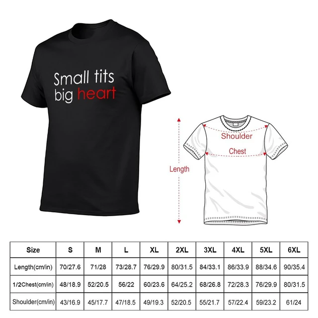  Small Tits Big Heart Y2k Aesthetic T-Shirt : Clothing, Shoes &  Jewelry