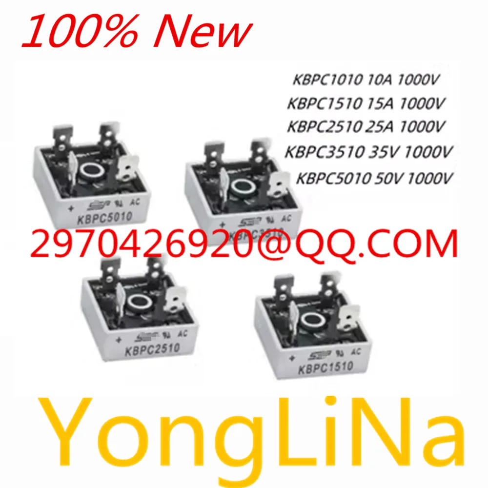 

100% New 10pcs BRIDGE DIODE GPP 50A 1000V KBPC In stock! KBPC1510 KBPC2510 KBPC3510 KBPC5010