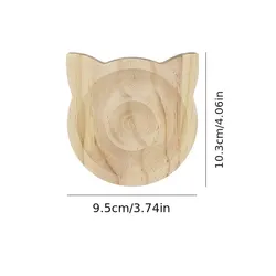 DIY Wooden Beading Design Board for Jewelry Crafting and Display (Kitten head)