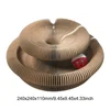 1/2pcs Magic Organ Cat Toy Cats Scratcher Scratch Board Round Corrugated Scratching Post Toys Cats Grinding Claw Cat Accessories 6
