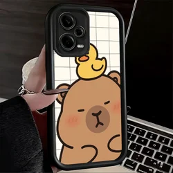 Capybara Cartoon Cute Soft Phone Case Shell for Xiaomi Redmi 13C 5G (KHTY00192A1)