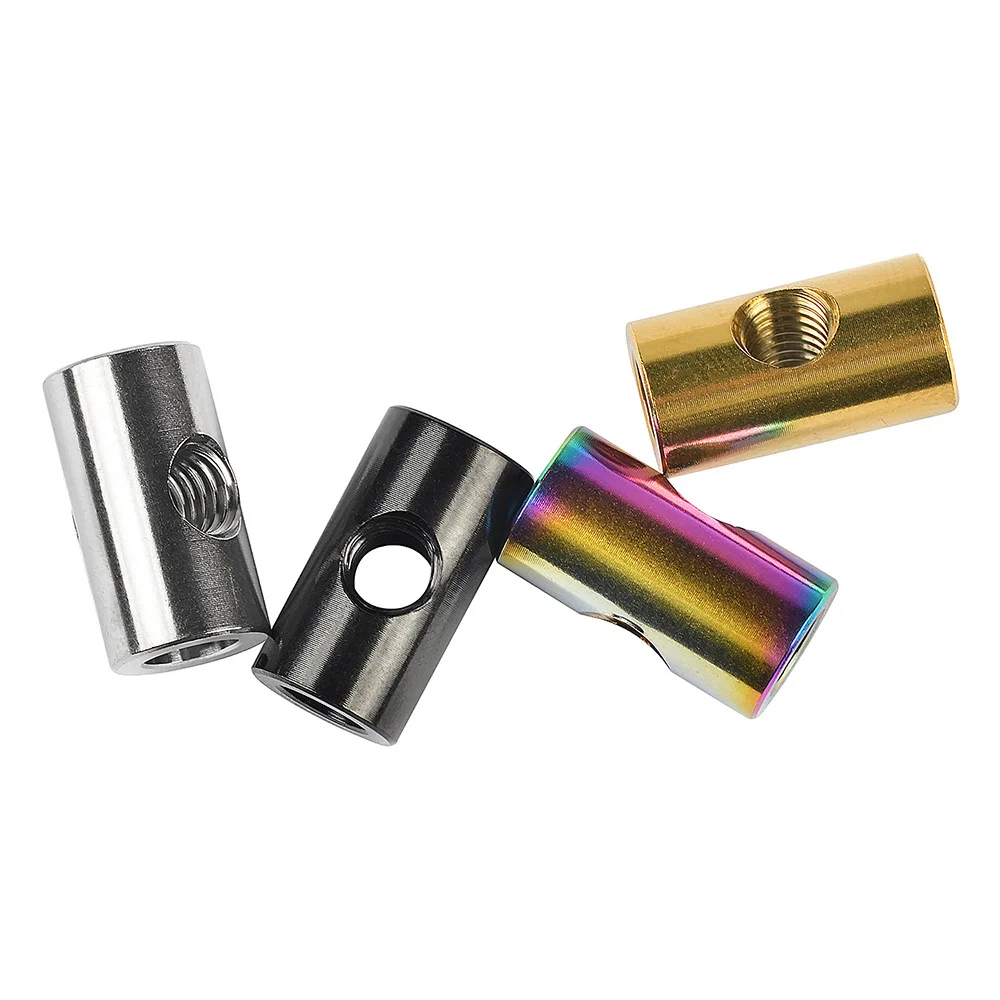 1 Pz Titan Legierung Zylindrische Muter M5 M6 Fuir Fahrrad Sitz Bike Reparatur Feste