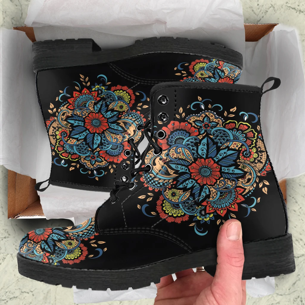 

Fashion Women's Ankle Boots Street All-match PU Leather Booties Dropshipping Lace-up Non-slip Casual Lady Short Boots Zapatos