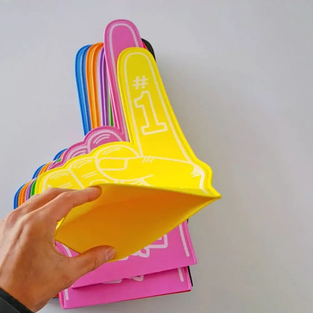 Cheerleading Inspiring Giant Foam Finger 1Pcs Foam EVA Cheering Hand Large Atmosphere Cheering Event Gloves Accessories