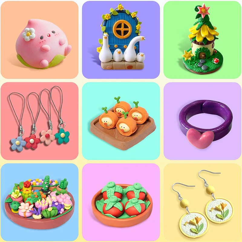 24 Color Polymer Clay, Handmade Diy Colored Clay Art Tool Set - Main Image