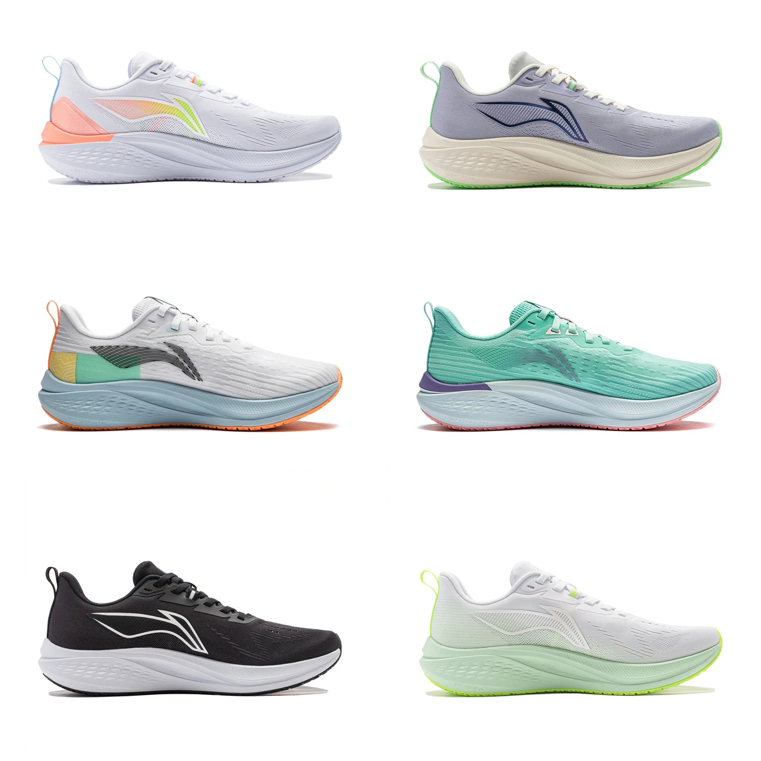 Li-Ning Women RED HARE 7 Racing Running Shoes Cushion Breathable LIGHT FOAM ULTRA Wearable Sport Shoes Stable Sneakers ARPU004