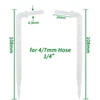50x Garden 4/7mm Hose Transparent Bend Arrow Dripper 1/4'' Drip Emitter Water Saving Sprinkler Micro Irrigation Greenhouse 3