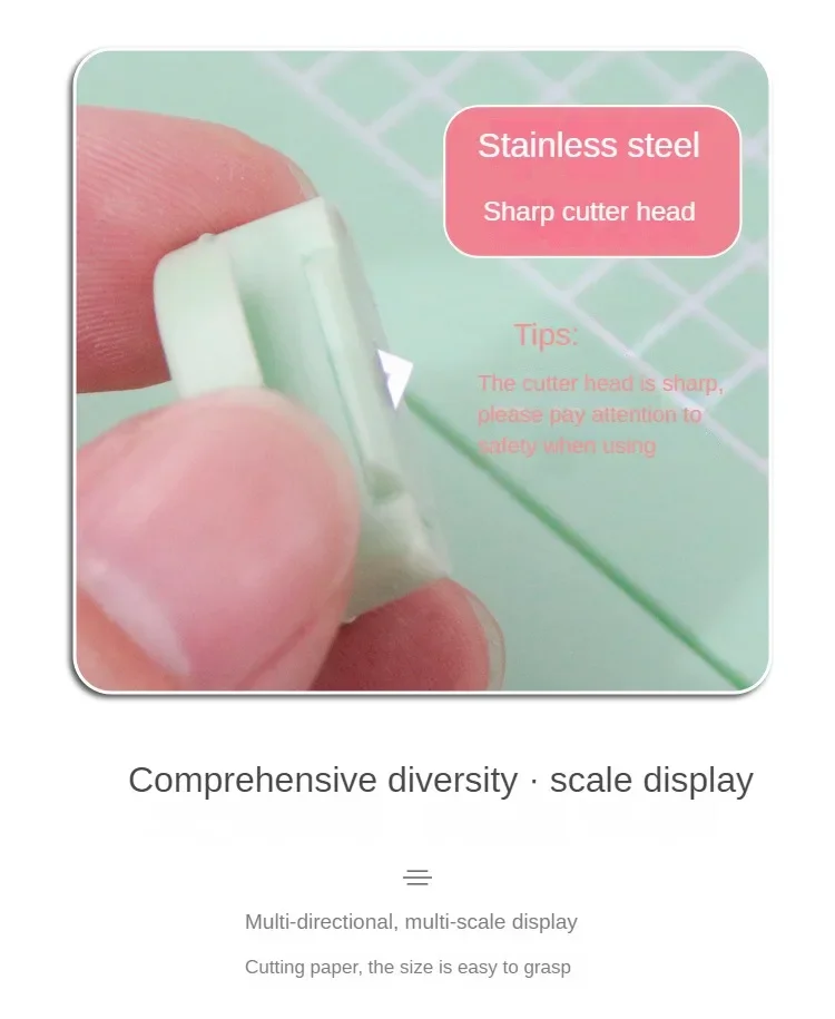 A4 Paper Cutter with Pull-out Ruler Bidirectional Cutting Photo Scrapbook Trimmer Die-Cut Machines Sewing Accessoires