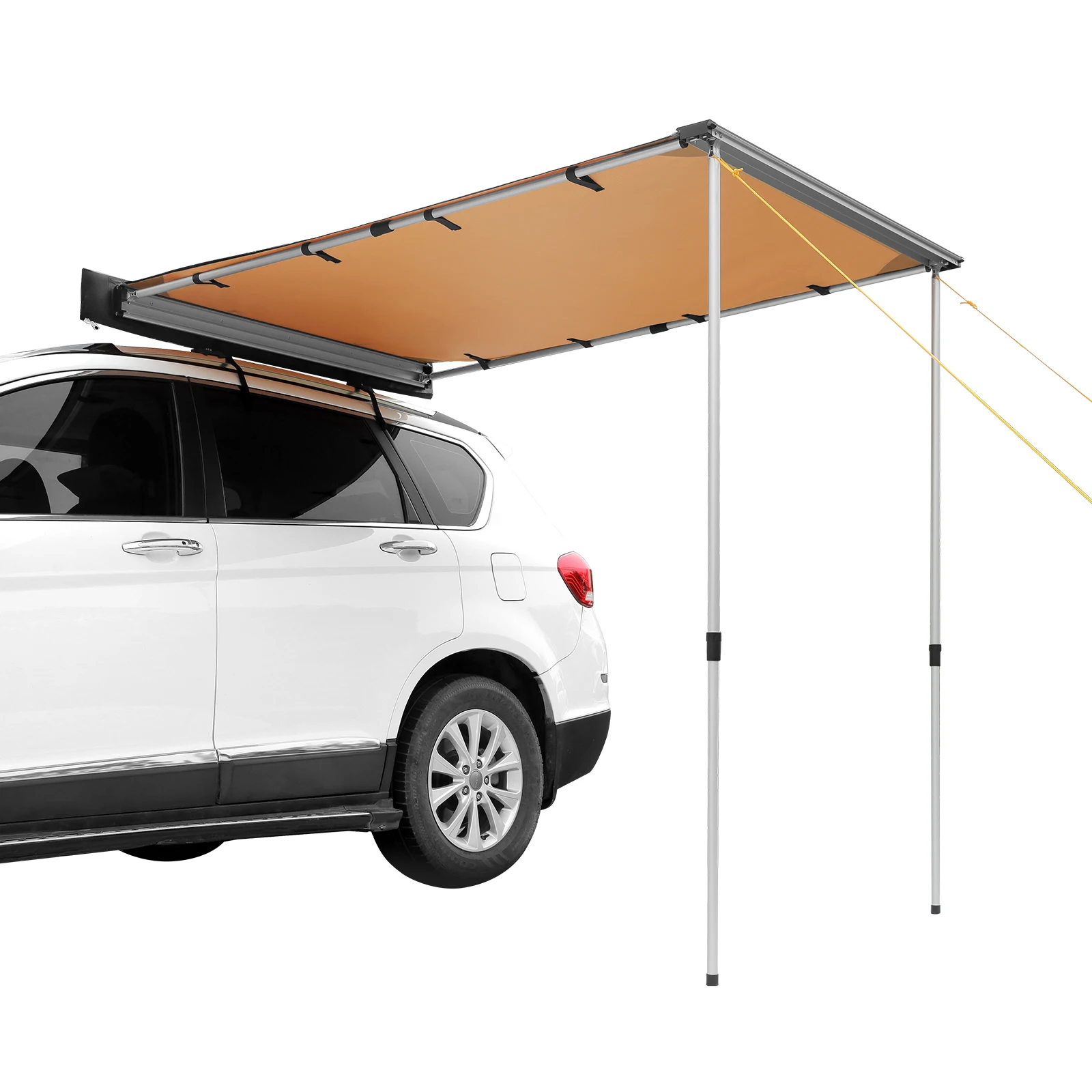 Sunshade Window Awning VEVOR Car Side Awning 4.6"x6.6" Shade Coverage PU3000mm UV50+ Retractable for Truck/SUV/Van/Campers
