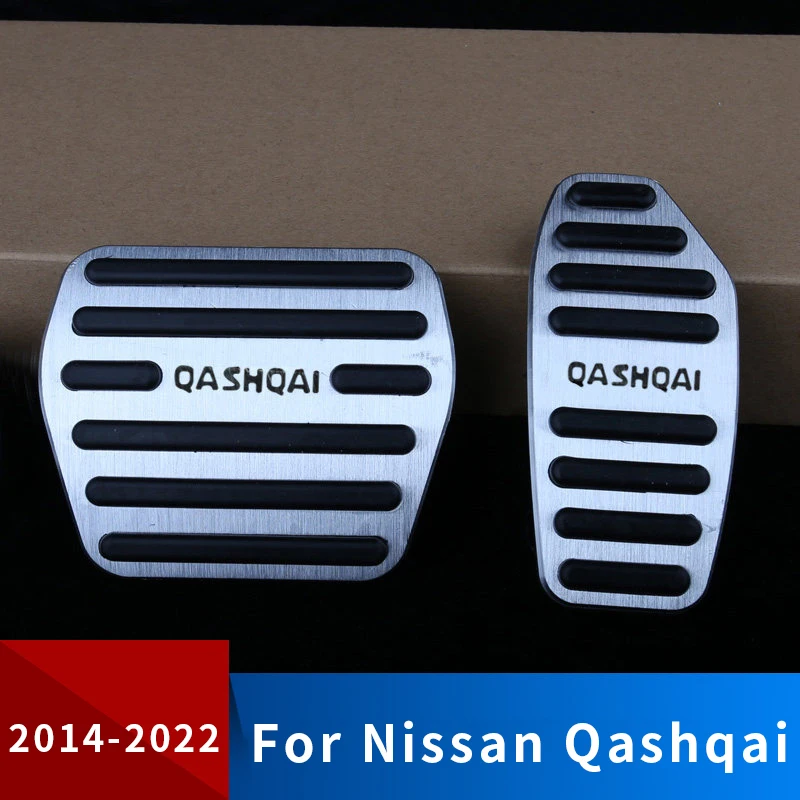 Car Accessories Aluminum Foot Pedal Accelerator Brake Cover For Nissan Qashqai J11 2014- Adornment