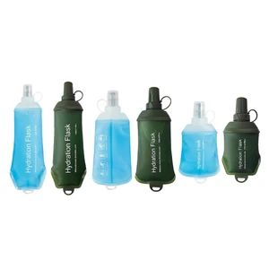 Foldable Sports Bottle Reusable Drink Pouches Concealable Drinking Bag Drink Flasks Extendable Water Bottle Water Bag