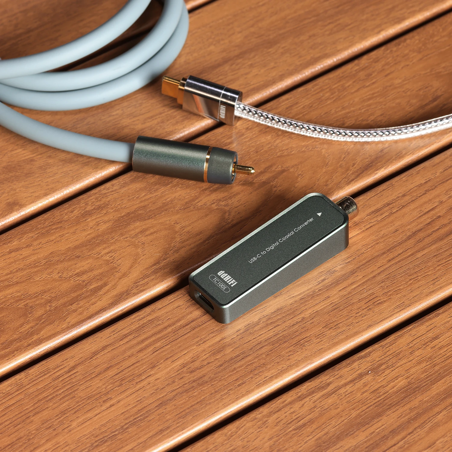DD ddHiFi TC100S Portable USB-C Female to RCA Coaxial Digital Interface, Adopts DA101C Digital Audio Transformer
