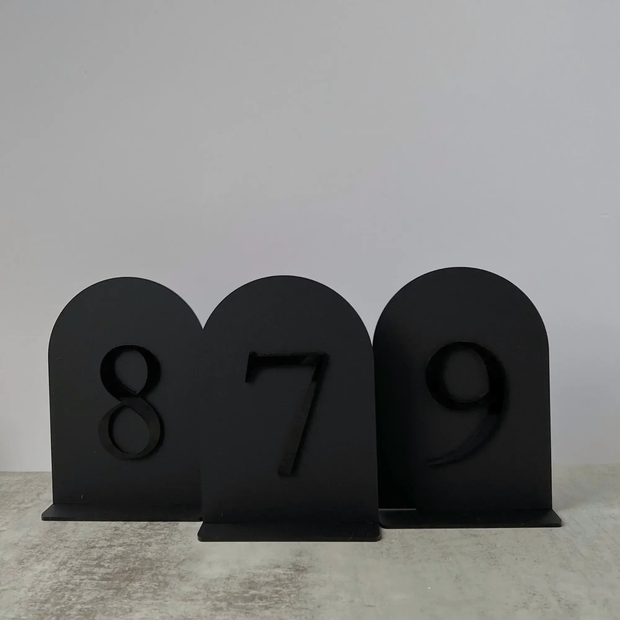 Arch Wedding Table Numbers Serif Neutral Sign Wedding Decor Modern Arch Signage Luxury Numbers