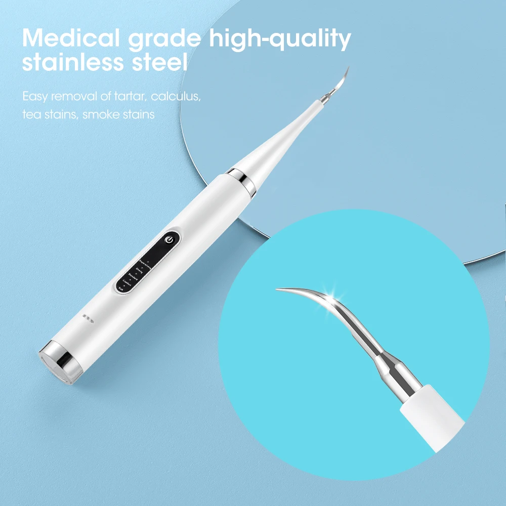Electric Teeth Tartar Cleaner Dental High Frequency Vibration for Calculus Plaque Stains Removal Tooth Brush Teeth Whitening dental cleaner dental scaler