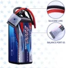 SIGP 6S 22.2V Lipo Battery for 2200mAh 40C 5000mAh 80C Soft Pack with RC Helicopter Airplane FPV Drone Quadcopter Racing Hobby 4