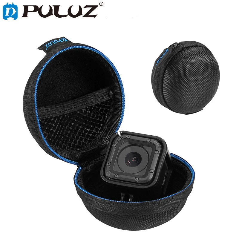 Puluz Super Mini Storage Case Box Con Carabina Per Gopro Hero5 Session Hero4 Session 5 4 Session (Nero)